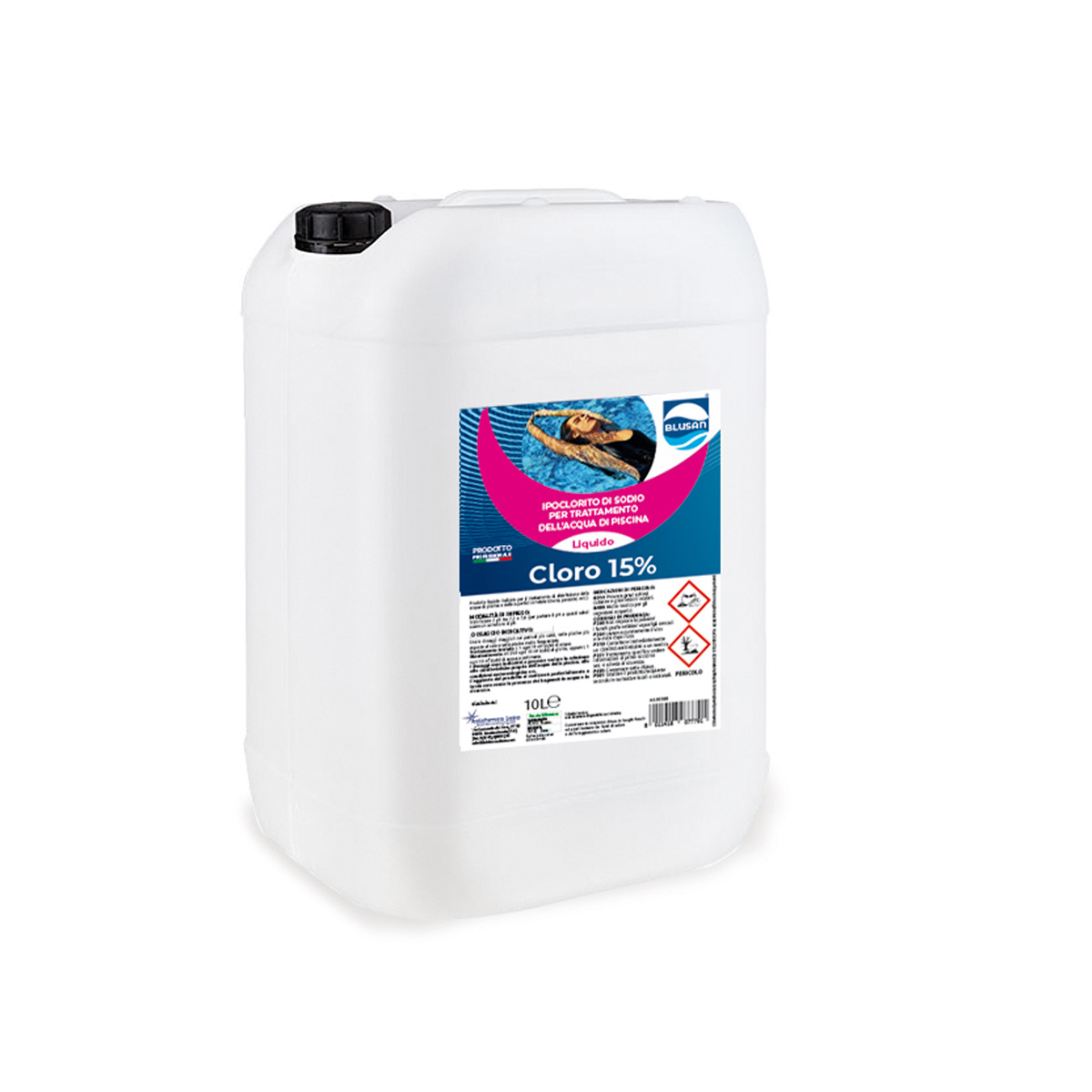 CLORO LIQUIDO 15% BLUSAN 10 LT