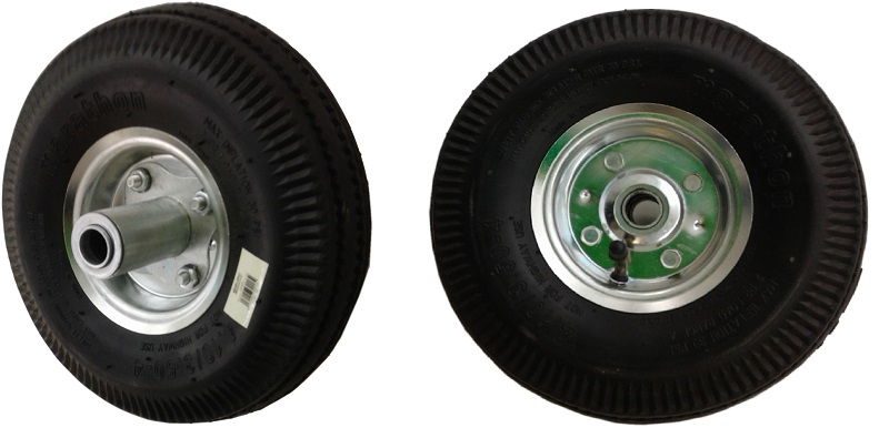 RUOTA PNEUMATICA 260x85 CON BOCCOLA DECENTRATA DI 65 MM - FORO 20