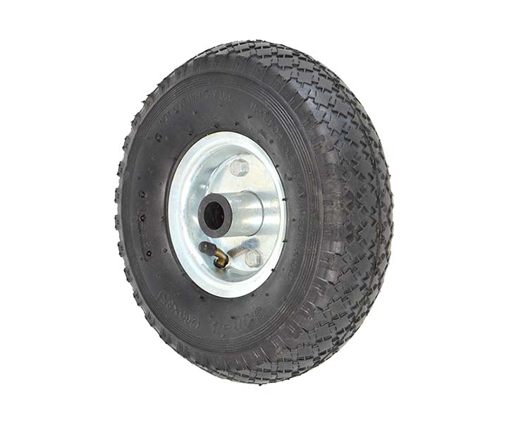 RUOTA PNEUMATICA 260x85 2 BOCCOLE 2PR MOZZO IN METALLO - FORO 20