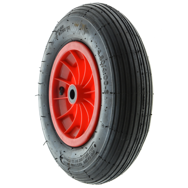 RUOTA PNEUMATICA 400X80 CERCHIO PL BOCCOLA 75MM CON RULLI