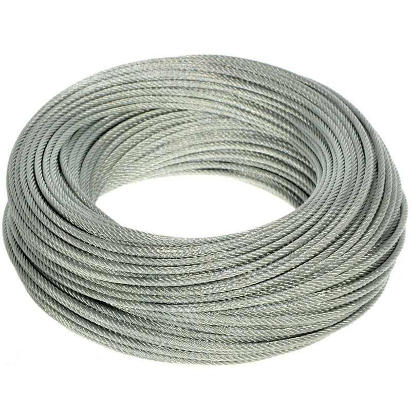 CAVO ACCIAIO 100 METRI - DIAMETRO 3,0