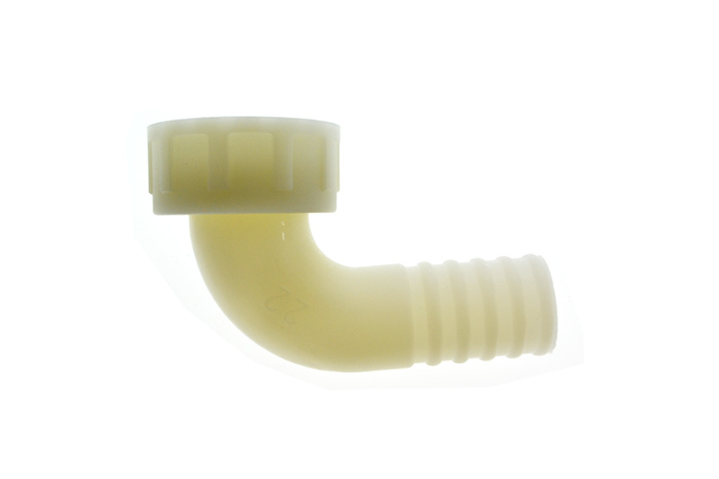 RACCORDO PORTAGOMMA 22X1'' 90 GRADI CON GHIERA  E GUARNIZIONE EPDM