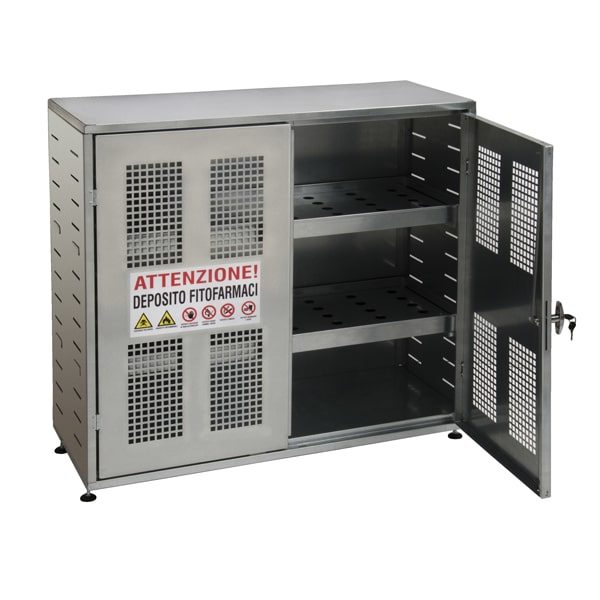 ARMADIO PER FITOFARMACI 100X40X90 cm.