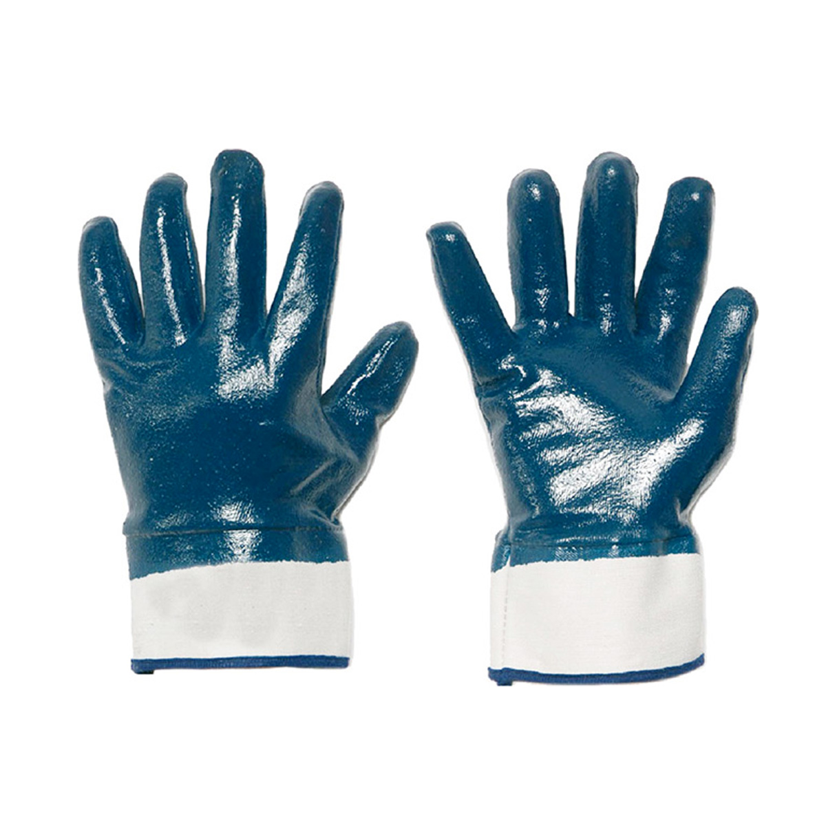 GUANTI NBR DORSO CHIUSO CON MANICHETTA TG. 10