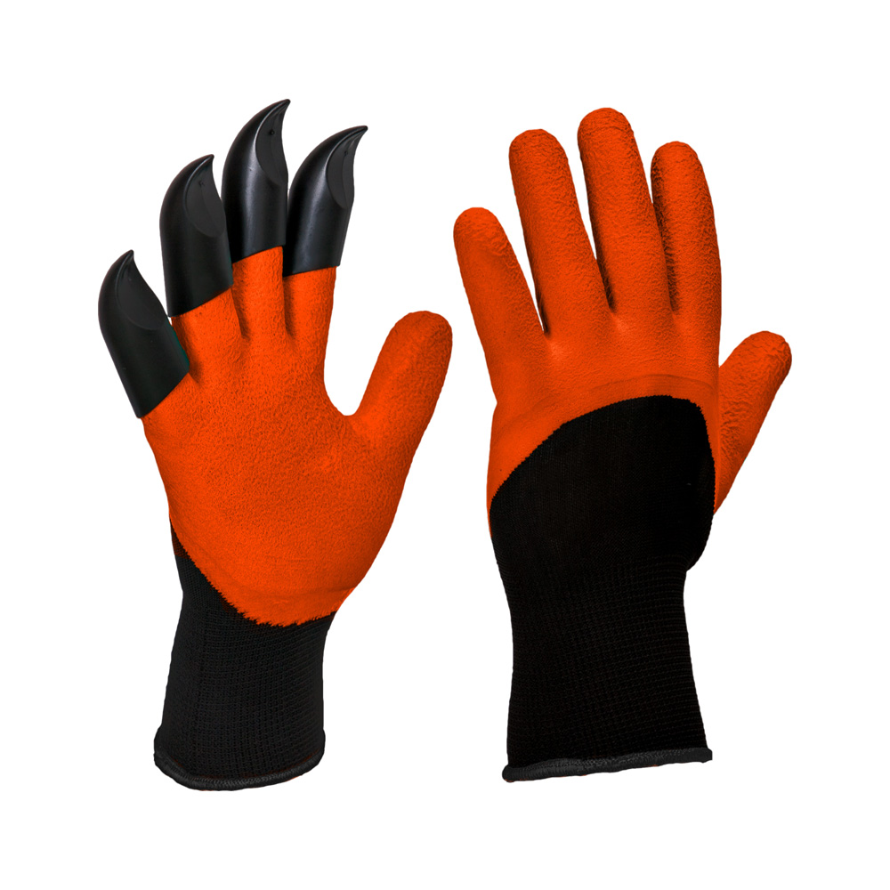 GUANTI DA GIARDINO CON ARTIGLI IN LATTICE CON ARTIGLI IN PLASTICA