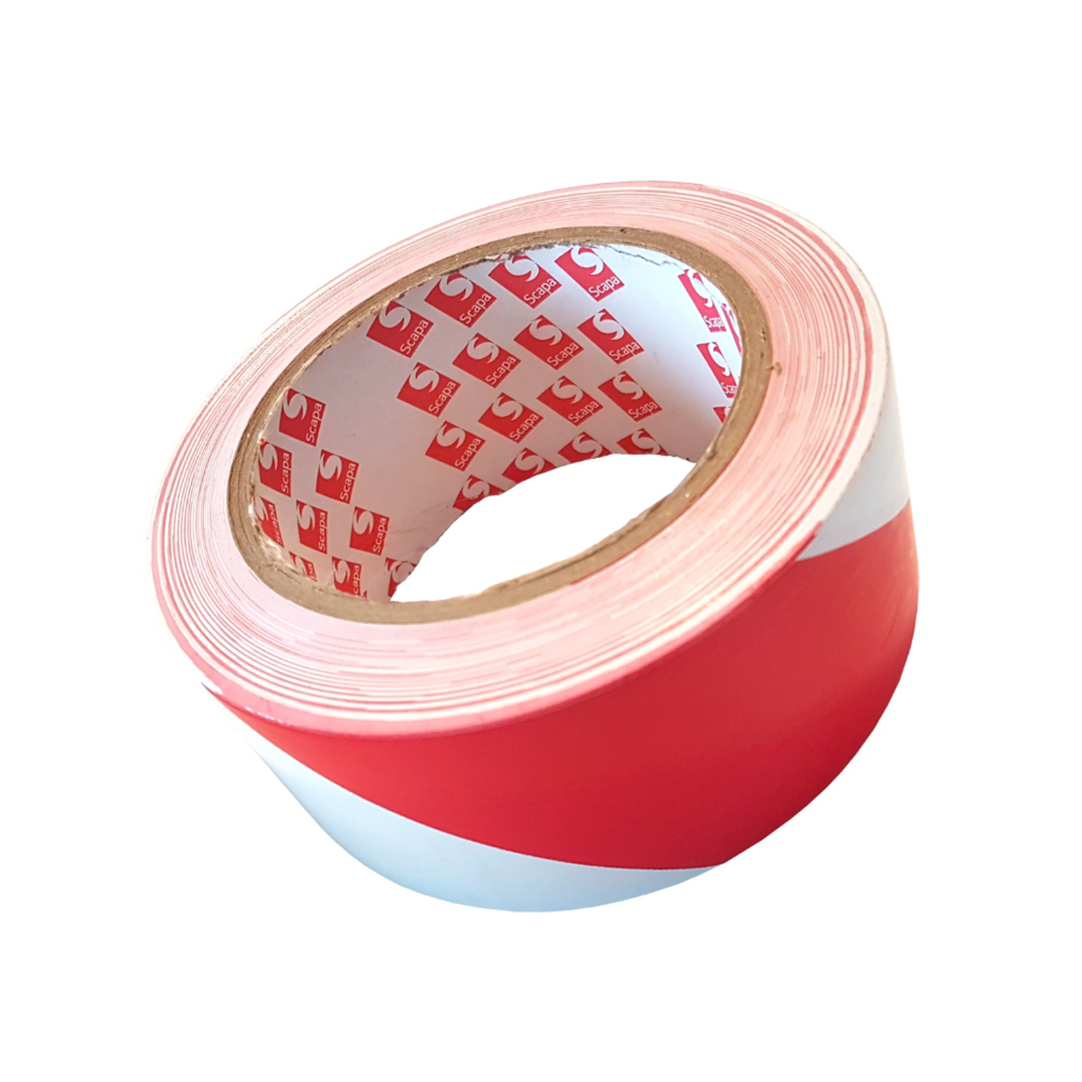 NASTRO PVC SEGNALAZIONE BIANCO/ROSSO 50 mm x 33 m. - SPESSORE 0,16 mm - immagine 2