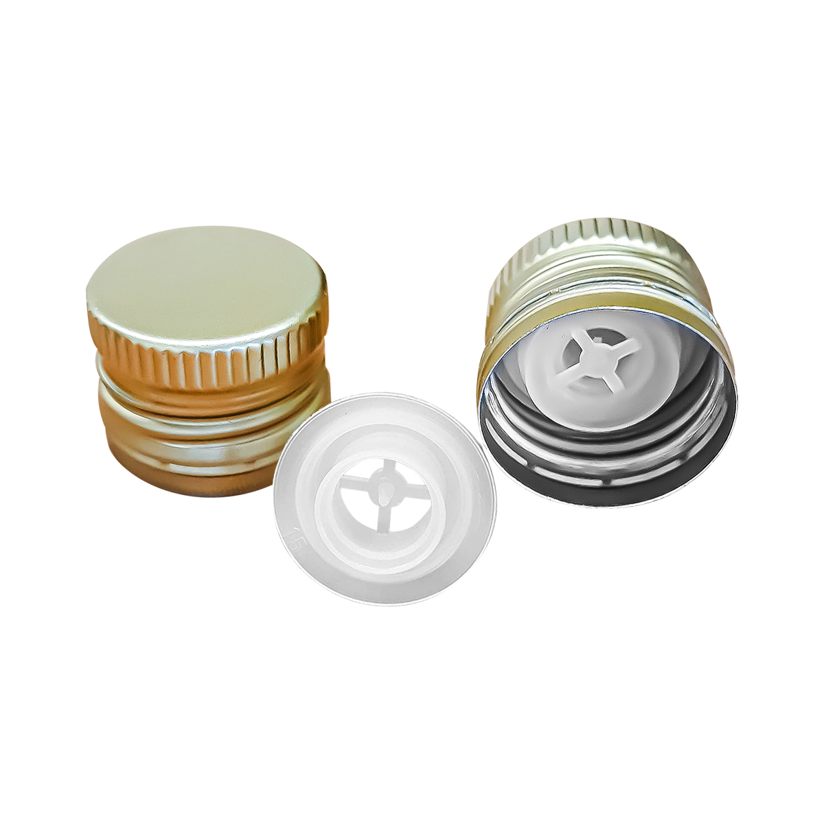 TAPPO METALLO A VITE PER MARASCA ORO 31,5 X 24 MM - PREFILETTATO