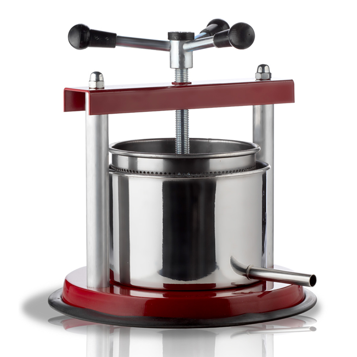 TORCHIETTO CON BICCHIERE E FILTRO IN ACCIAIO INOX 20 CM - 5 LT