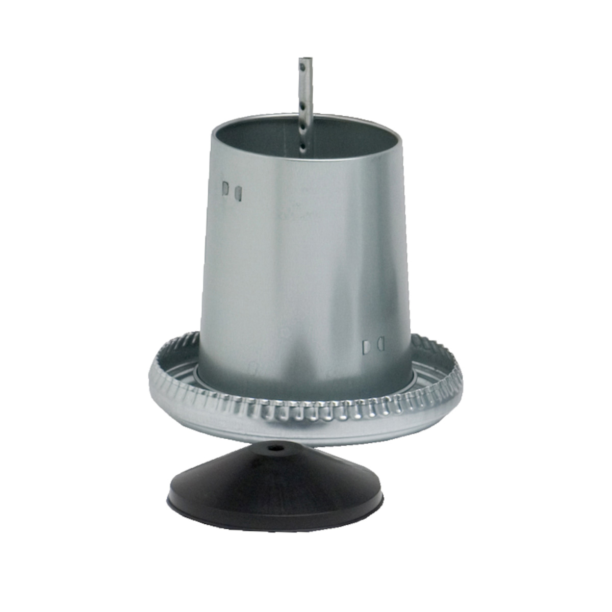 MANGIATOIA ZINCATA KG. 5 C/COPERCHIO ALTEZZA 340 MM - Ø 278 MM