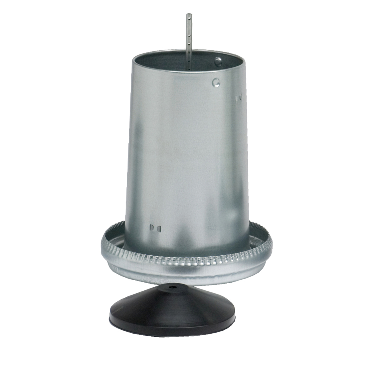 MANGIATOIA ZINCATA KG.18 C/COPERCHIO ALTEZZA 570 MM - Ø 390 MM