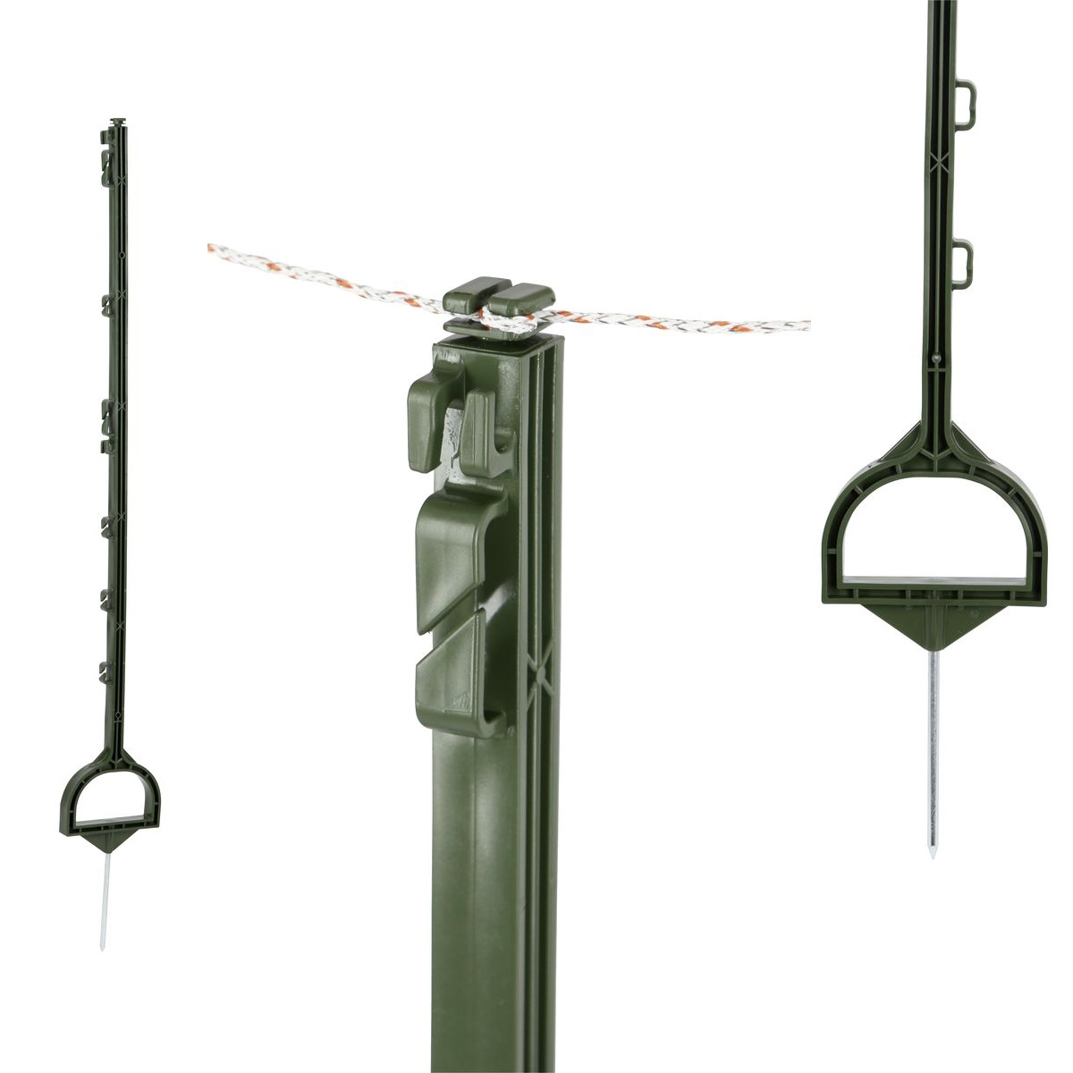 KIT 5 PALETTI IN PLASTICA 114,5 CM CON STAFFA - VERDE