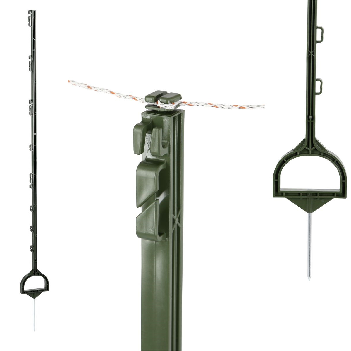 KIT 5 PALETTI IN PLASTICA 158 CM CON STAFFA - VERDE