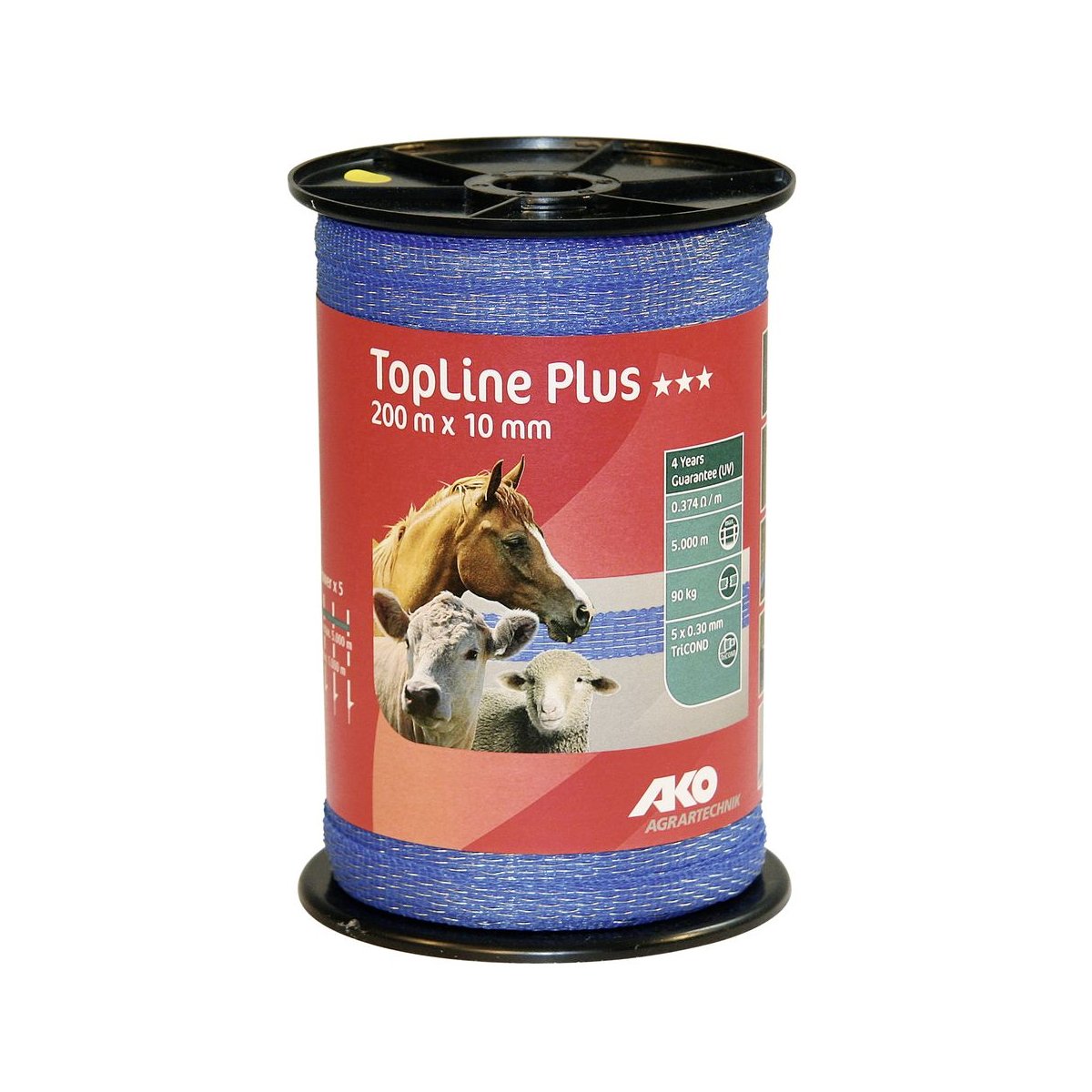 NASTRO BLU PER RECINZIONI TOPLINE PLUS 200 m X 10 mm