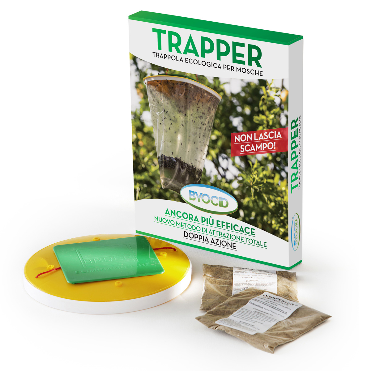 TRAPPOLA MOSCHE 2 ATTRATTIVI TRAPPER