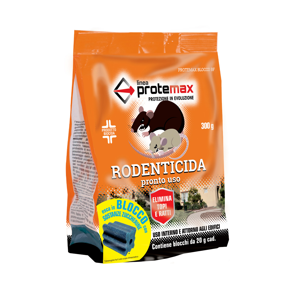 ESCA BLOCK TOPICIDA PARAFFINATO 300 GR COLORE ESCA: BLU