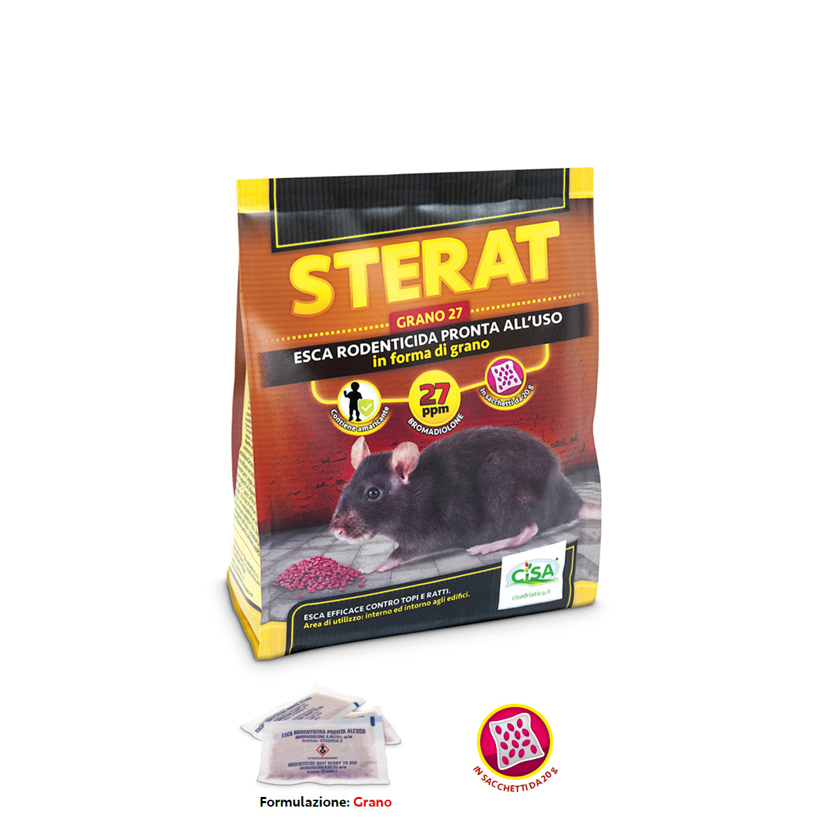 ESCA TOPICIDA STERAT GRANO 140 GR - immagine 2