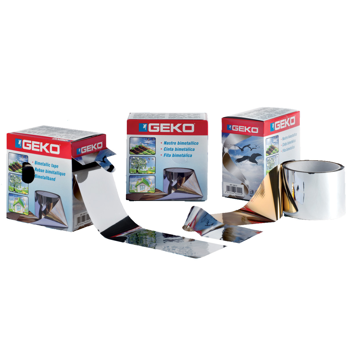 NASTRO BIMETALLICO SPAVENTAPASSERI MM 70 X 100 M IN BOX CHIUSO