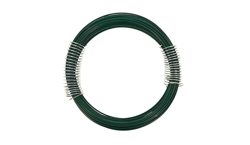 KIT 30 MATASSE FILO FERRO N.6 1-1,4MM VERDE PLASTIFICATO