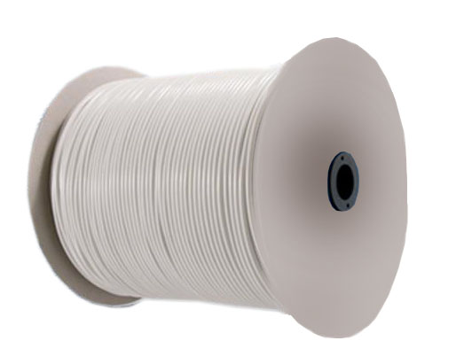 CAVETTO OTTONATO RIVESTITO BIANCO IN PVC 5MMX500MT