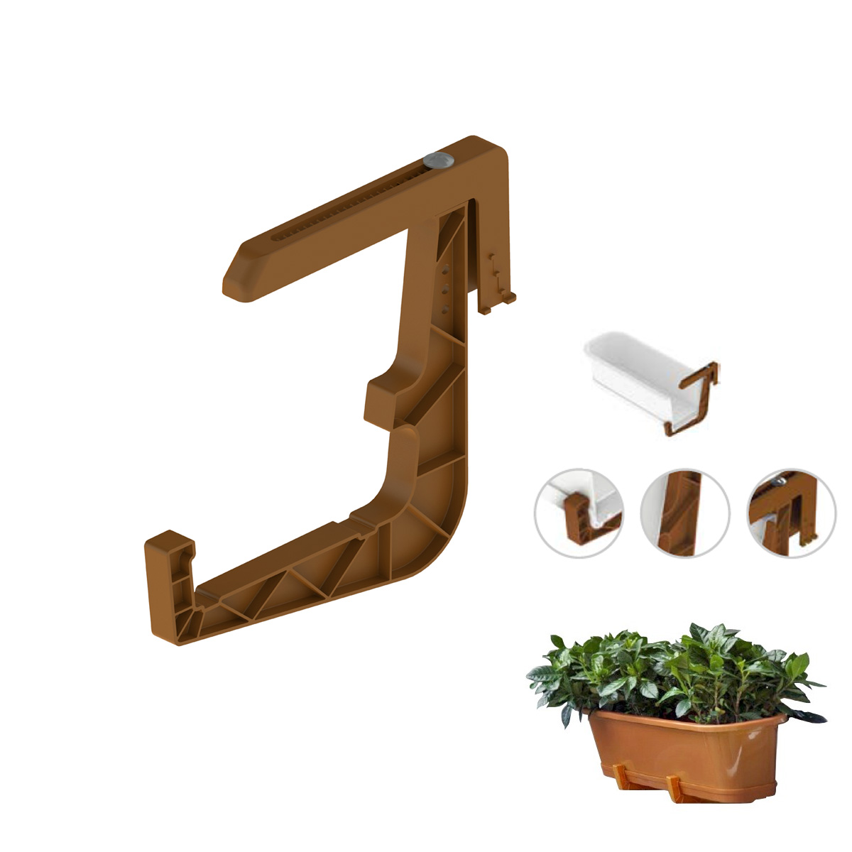 GANCIO PER BALCONIERA SURFINIA TERRACOTTA