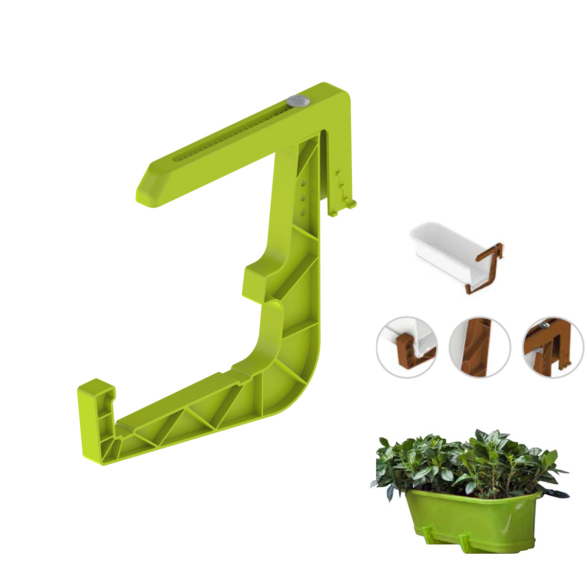 GANCIO PER BALCONIERA SURFINIA LIME