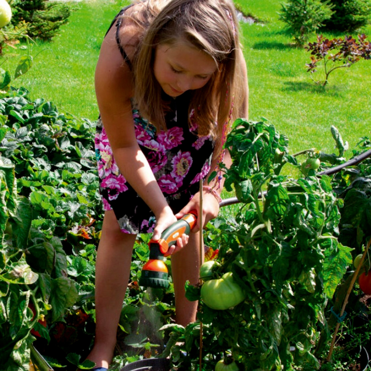 PISTOLA INNAFFIO REGOLABILE SUPER 6 TIPI DI GETTO D'ACQUA - immagine 3
