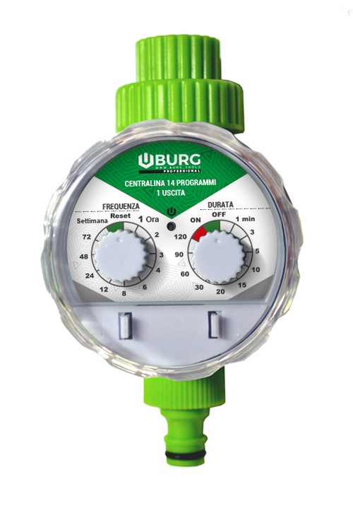 CENTRALINA 14 PROGRAMMI A BATTERIA 1 USCITA ATTACCO 3/4''