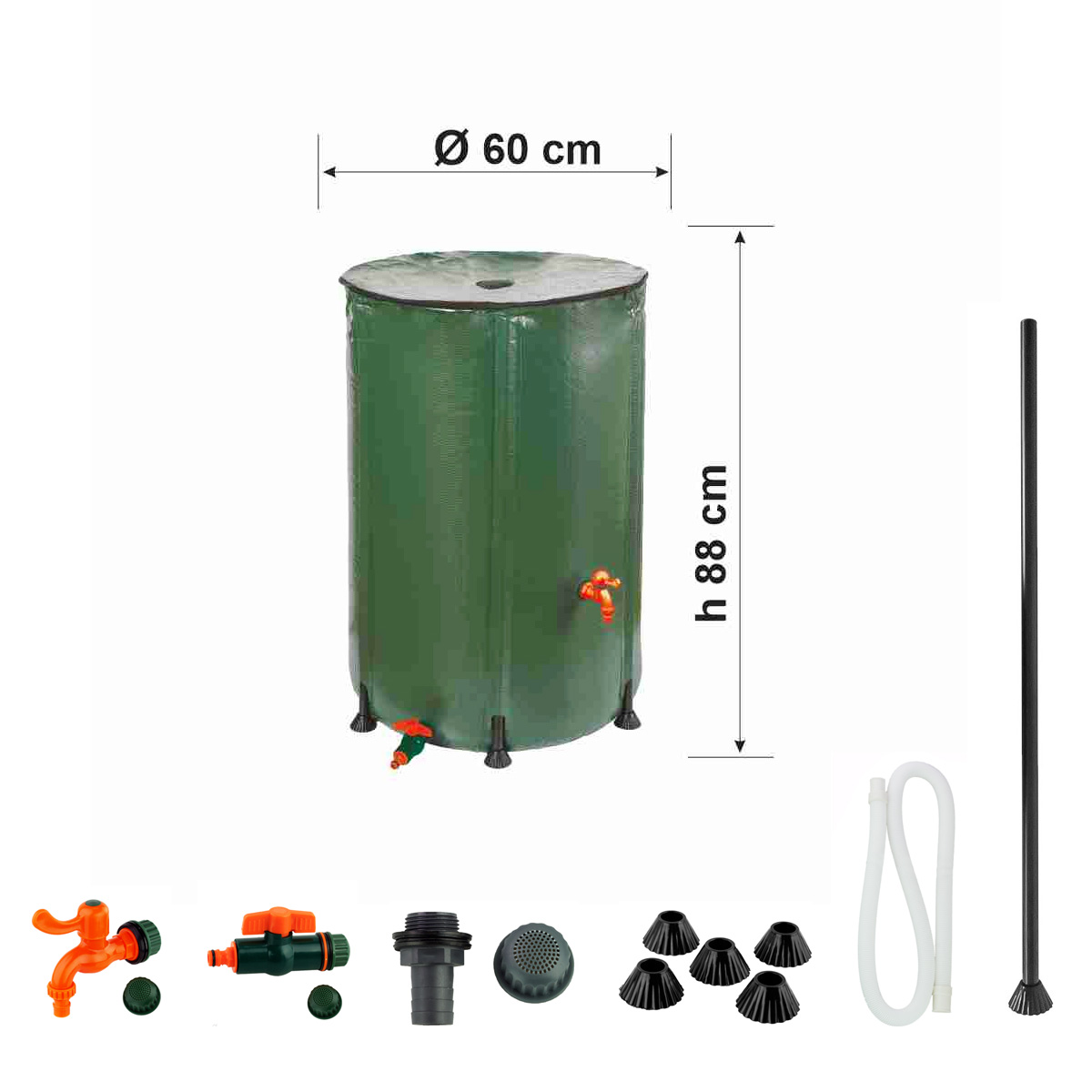 CISTERNA ACQUA 250 L Ø 60 cm H 88 cm - immagine 2