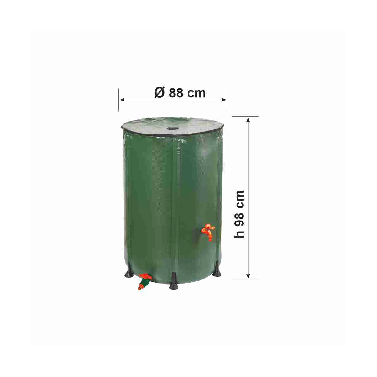 CISTERNA ACQUA 500 L Ø 88 cm H 98 cm