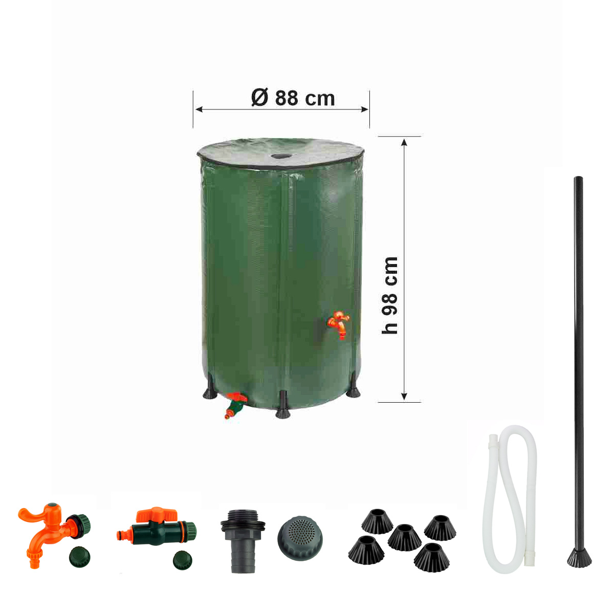 CISTERNA ACQUA 500 L Ø 88 cm H 98 cm - immagine 2