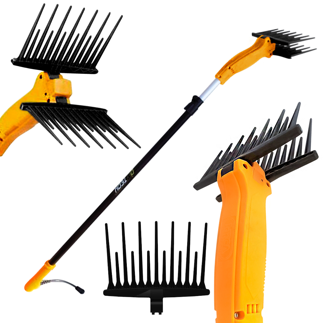 SCUOTITORE OLYTECH DUALCOMB 13 ASTINE 12 VOLT - ASTA 200 - 290 cm.