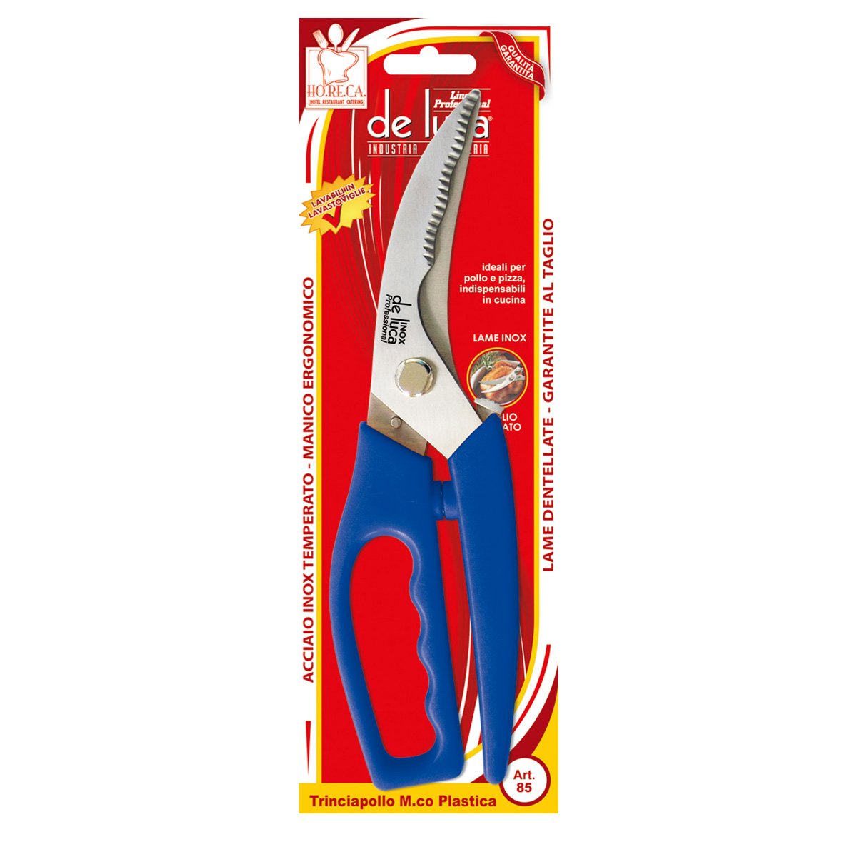 TRINCIAPOLLO INOX PROFESSIONALE 24 CM MANICO IN PLASTICA