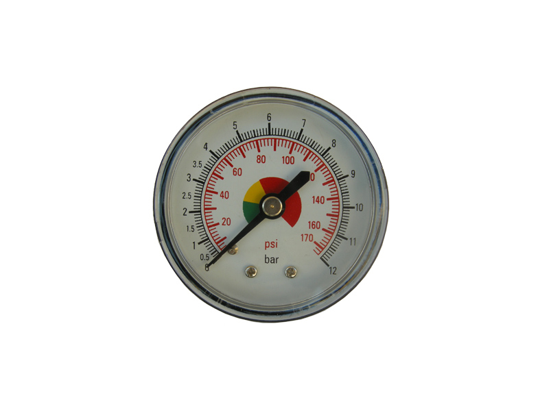 MANOMETRO D.50 0-12 BAR A SECCO 1/8