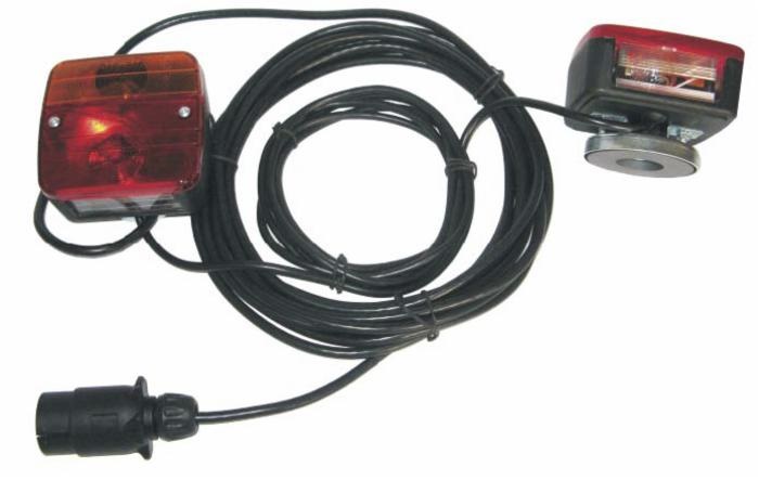 KIT LUCI MAGNETICO CON CAVO 12-24V 12 LED DA 3W