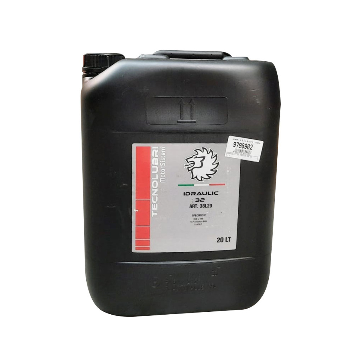 IDRAULIC 32 TANICA DA 20 LT PESO NETTO KG. 17,40