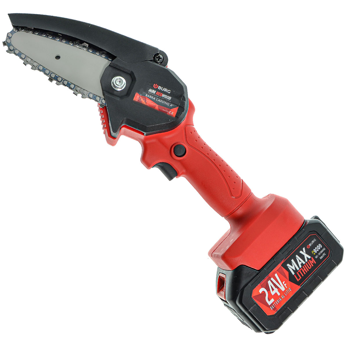 SEGHETTO BURG DA POTA 4'' BATT.LITIO 24 V - BATTERIA 4000Mah