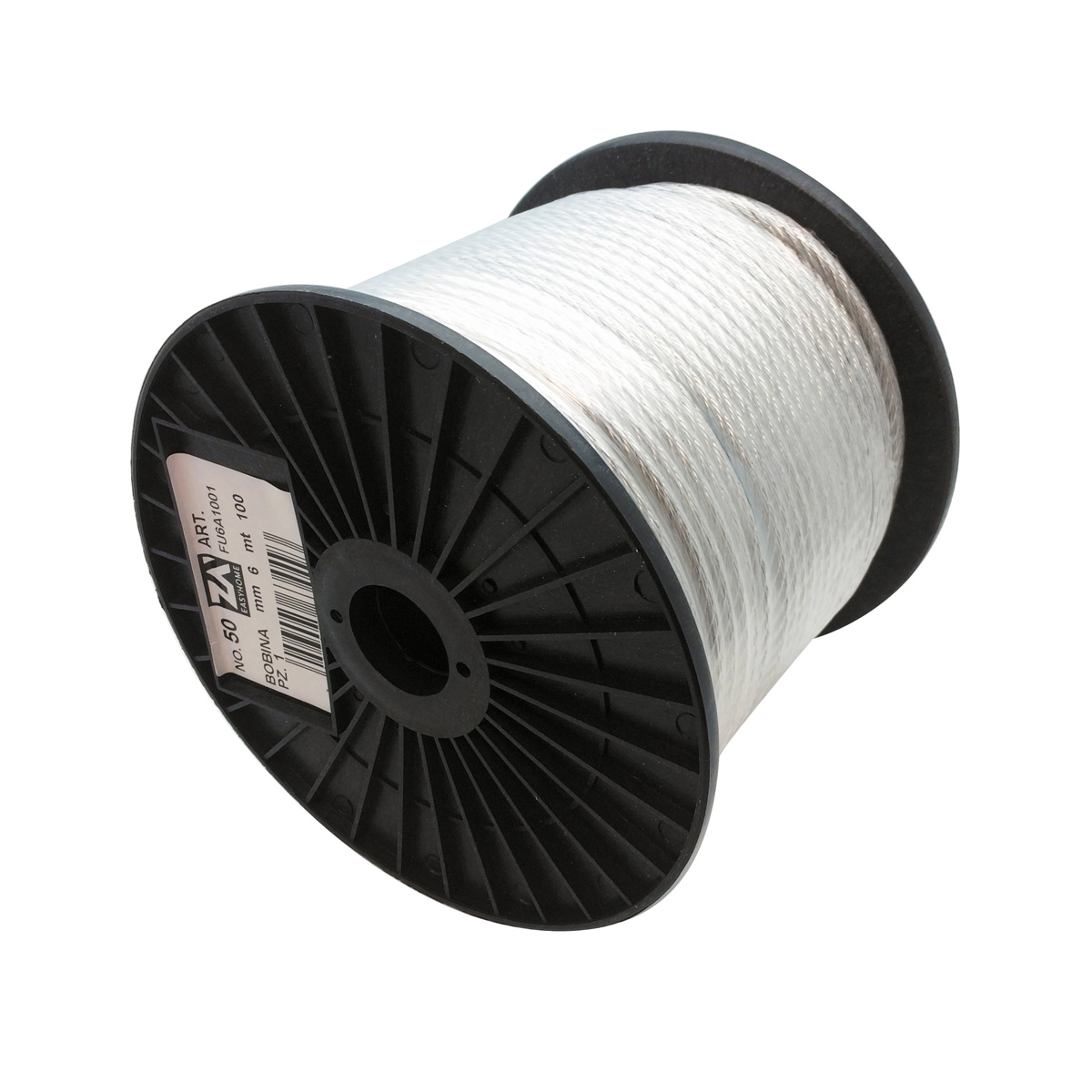 BOBINA FUNE ACCIAIO ZINCATO 1mm 600 mt 7 FILI (1X7)