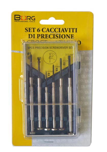 SET 6 CACCIAVITI DI PRECISIONE
