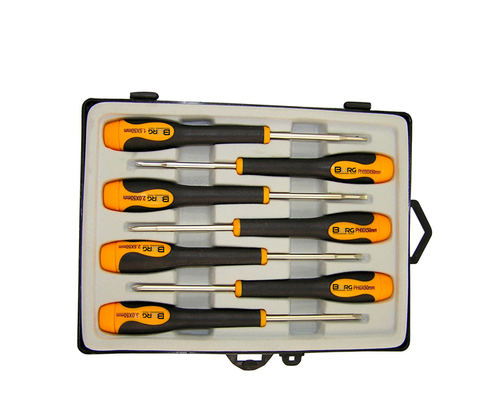 SET 7 CACCIAVITI DI PRECISIONE CRV T-1.5x50-2.x50-2.5x50-3x50 C-000x50-