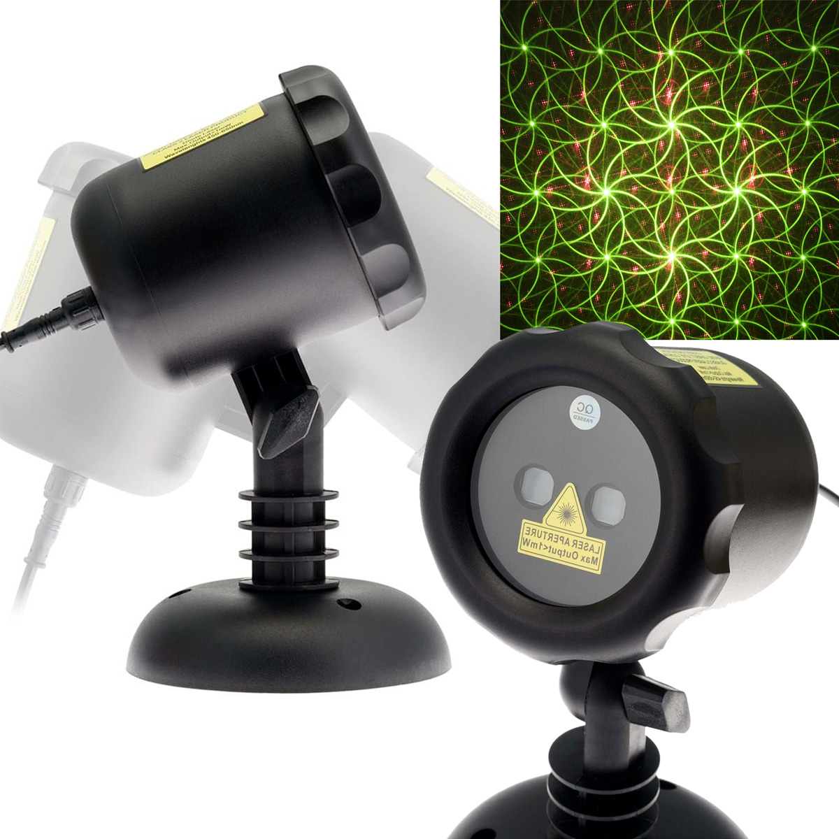 PROIETTORE EFFETTO MOVIMENTO GARDEN LASER VERDE & ROSSO