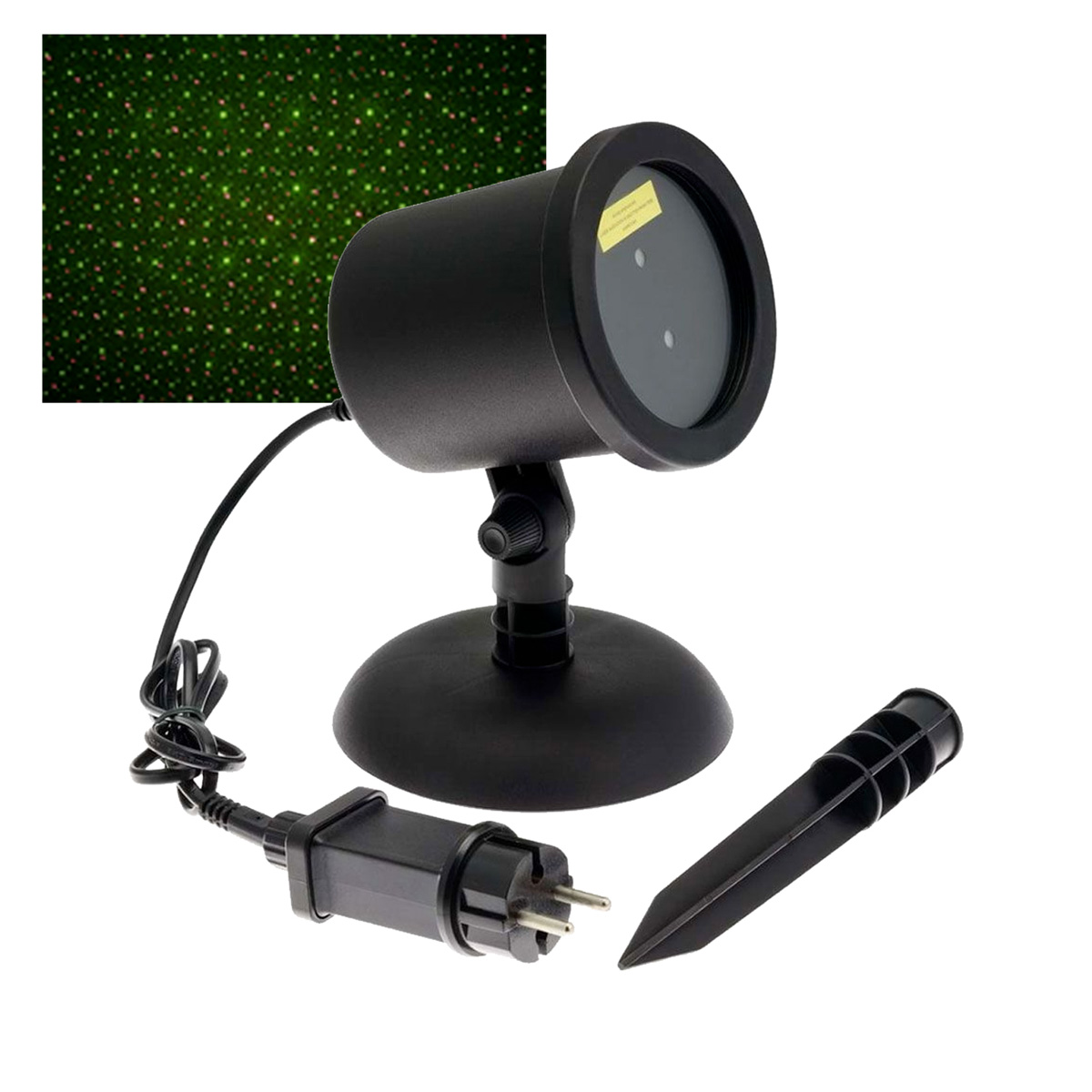 PROIETTORE EFFETTO FLASHING AUTO GARDEN LASER VERDE&ROSSO