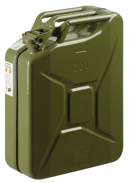 TANICA METALLO 20 lt. A NORMA UN IN LAMIERA VERNICIATA DI SICUREZZA