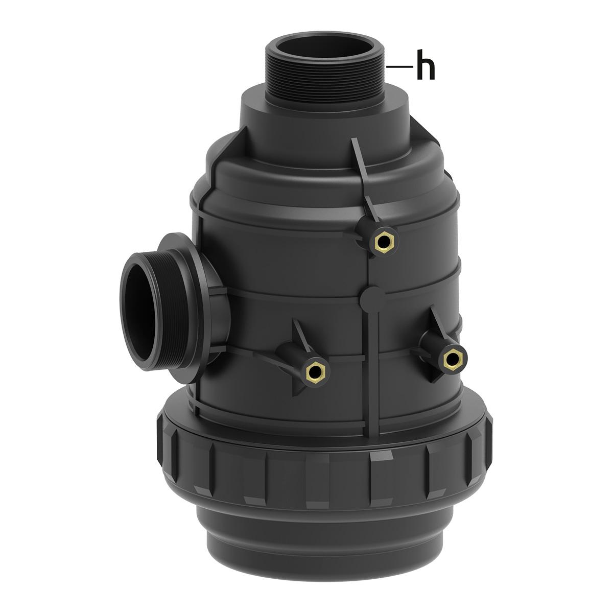 FILTRO DI ASPIRAZIONE MAXI 200 LT/MIN INOX 50 MESH - FILETTO 2''