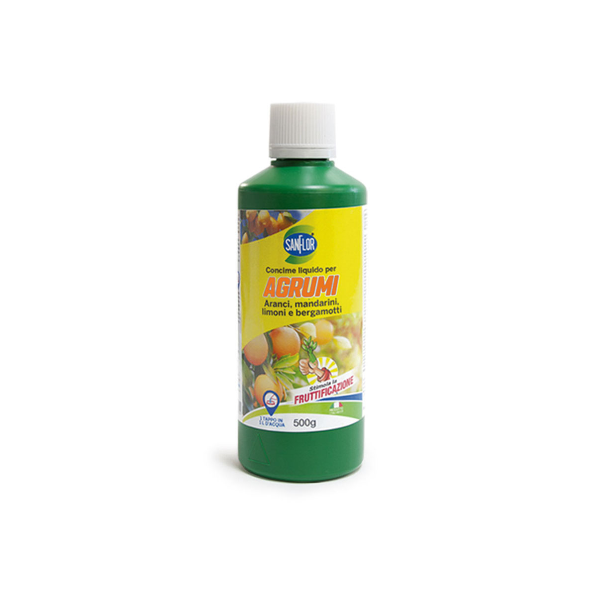 CONCIME LIQUIDO PER AGRUMI, MANDARINI, LIMONI E BERGAMOTTI 500 GR