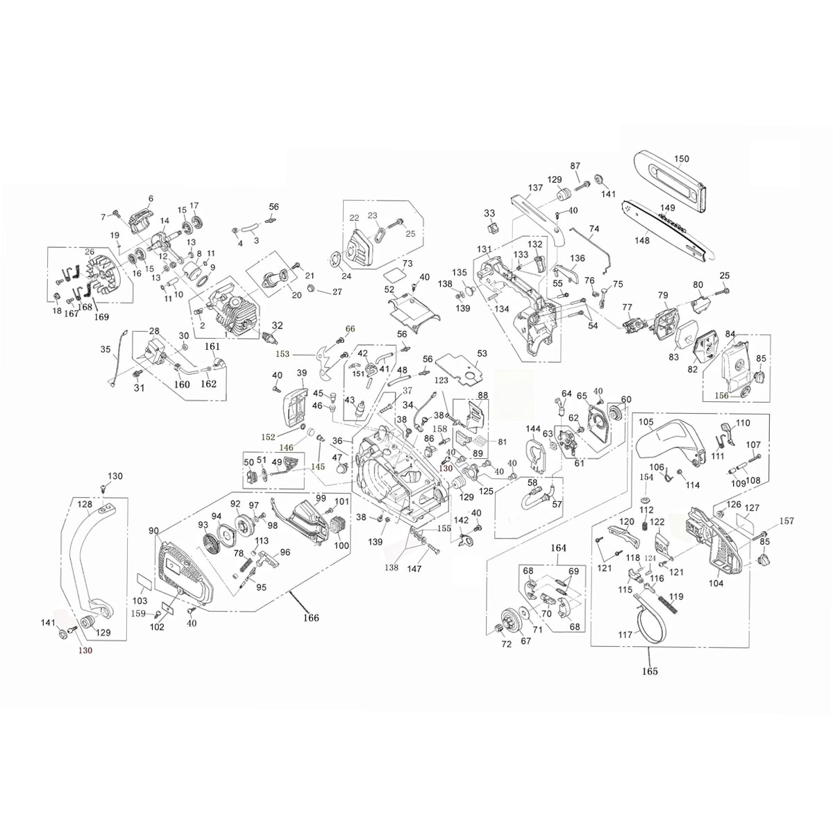 MOTOSEGA BURG CARVING 10'' 25,4 CC REDWOOD 2500 CARBURATORE WALBRO - immagine 4