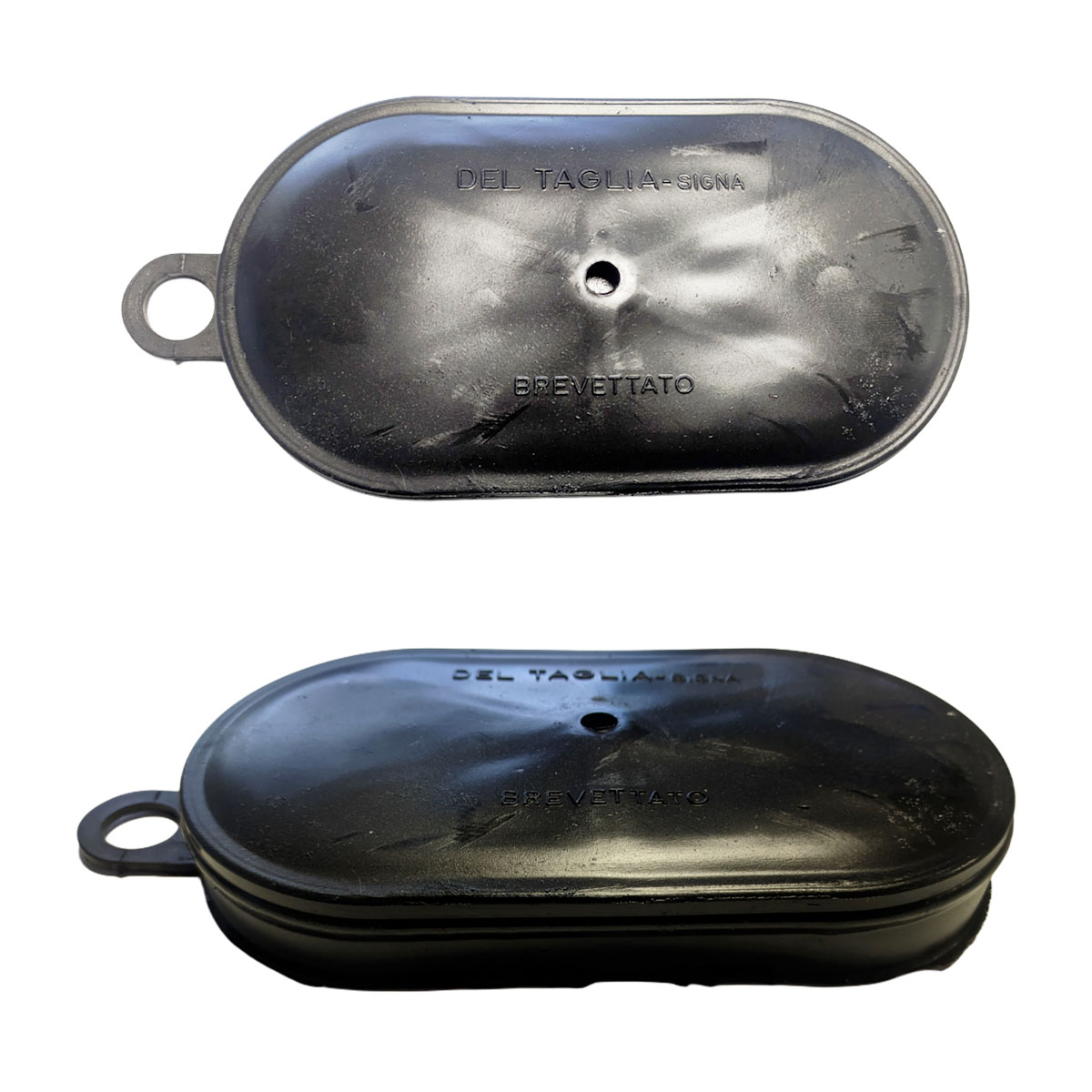 COPERCHIO OVALE NERO PER POMPE SFIDA E TOSCA DAL DEGAN