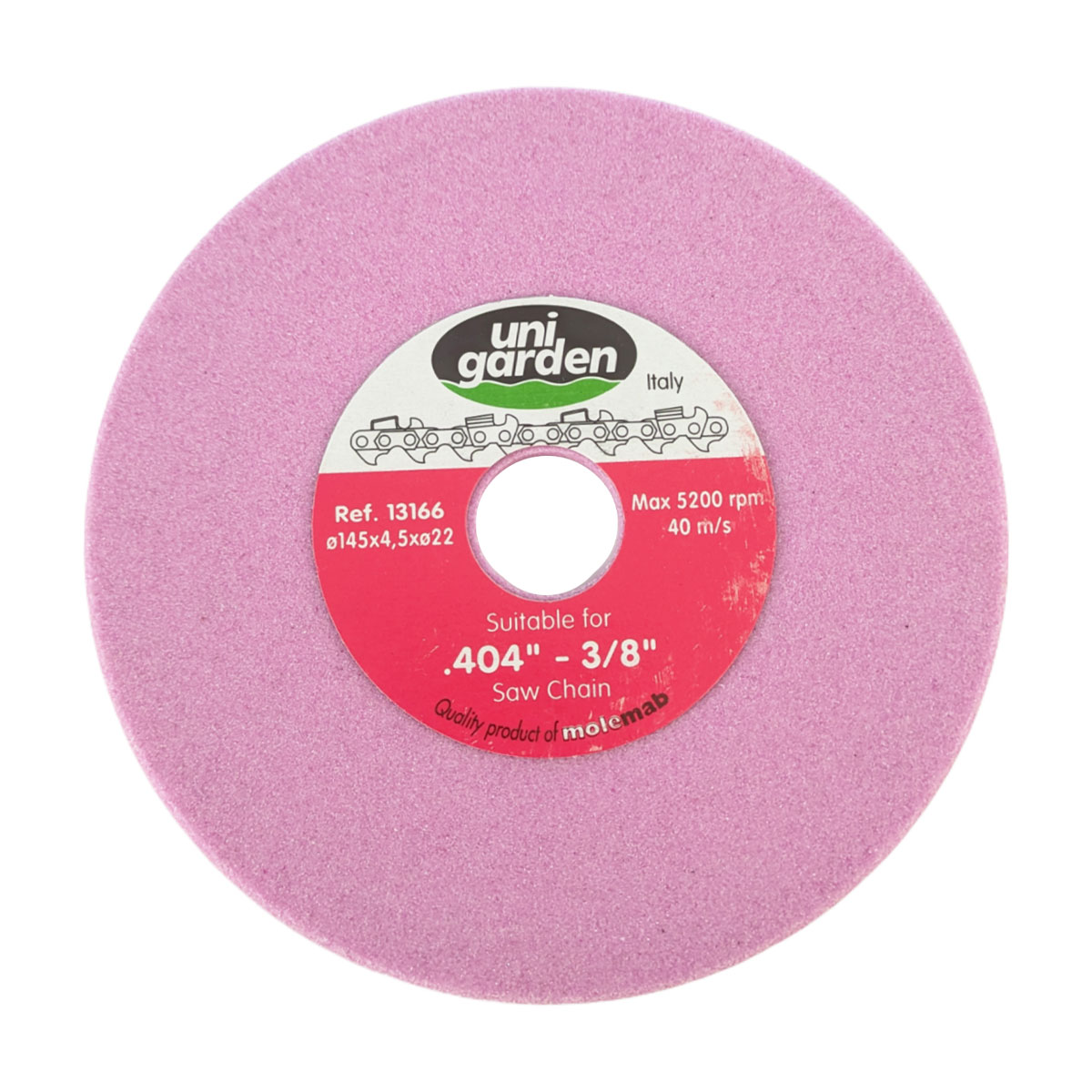 MOLA PER AFFILACATENA DIAMETRO 145 MM SPESSORE 4,5 MM FORO CENTRALE 22MM