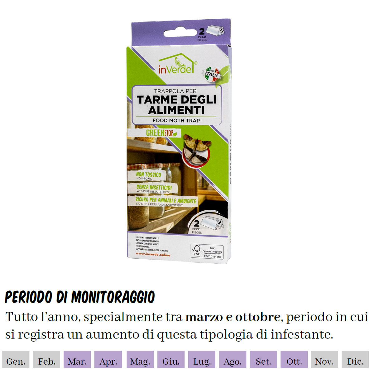 TRAPPOLA PER TARME DEGLI ALIMENTI (2 PZ) - immagine 6