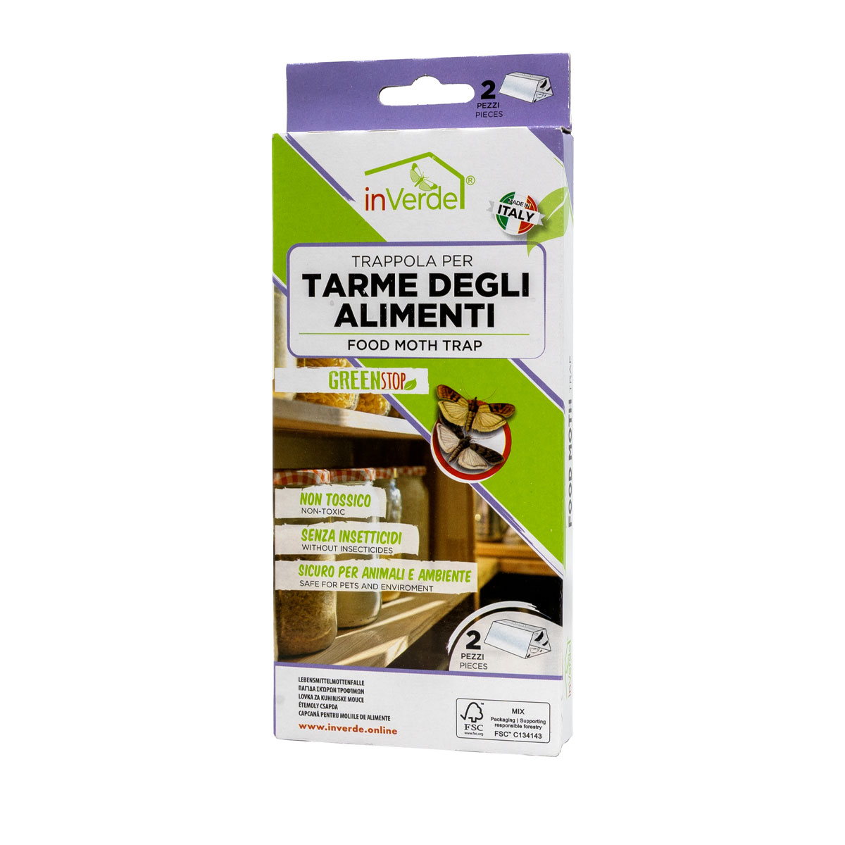 TRAPPOLA PER TARME DEGLI ALIMENTI (2 PZ)