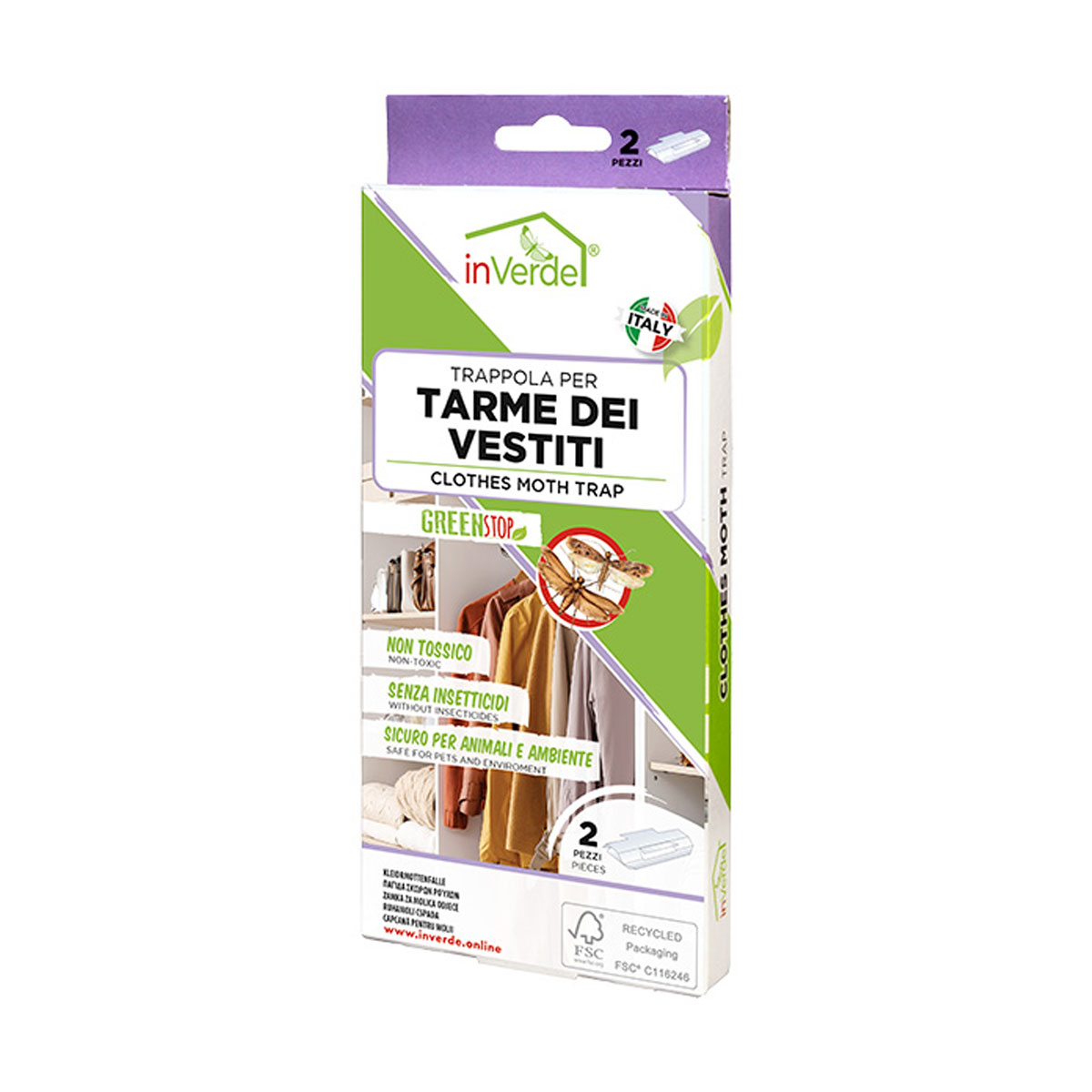 TRAPPOLA PER TARME DEI VESTITI (2 PZ)